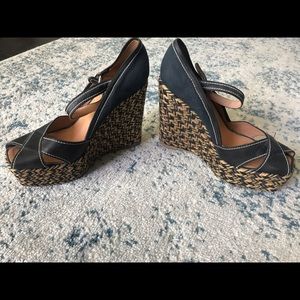 Sergio Rossi Braided Platform Sandals